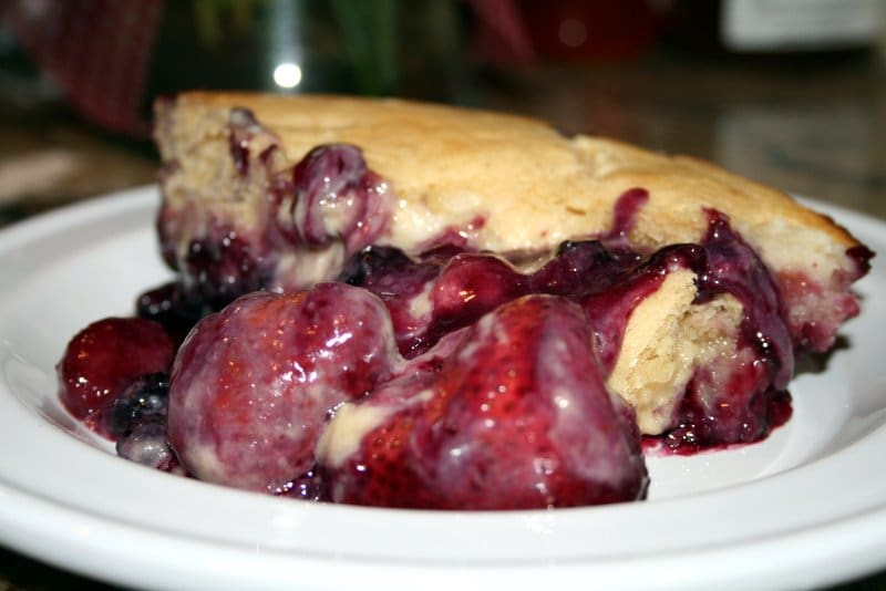 Strawberry Rhubarb Cobbler