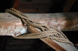 Hand Hewed Beams - Butte Creek Mill