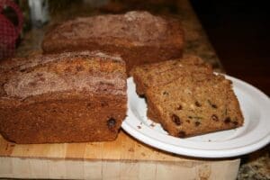 Zucchini Bread with <a href='http://buttecreekmill.com/products/spelt-flour-%e2%80%93-whole-organic/' rel='external ' title=''>Whole Spelt Flour</a>