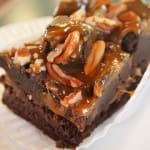Buckwheat Brownies with Walnuts and Toffee