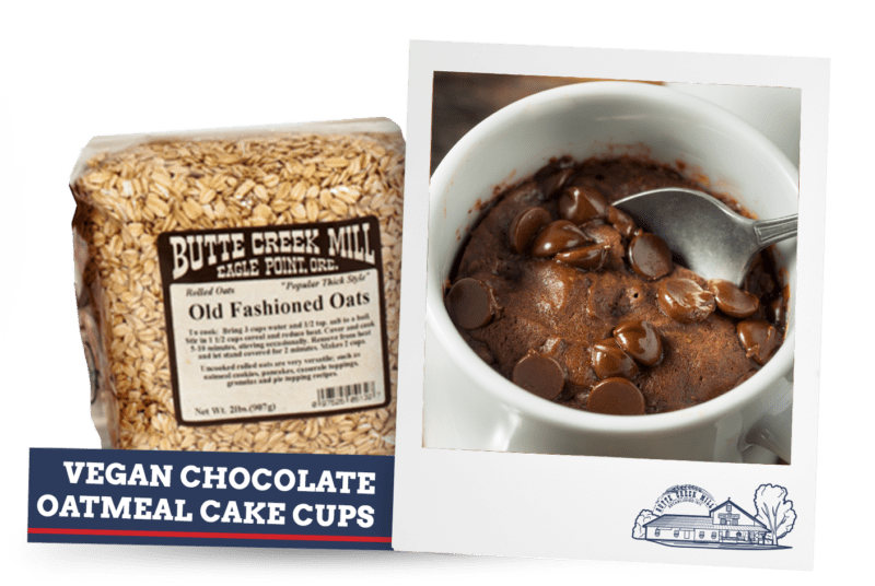 Vegan Chocolate Oatmeal Cake Cups