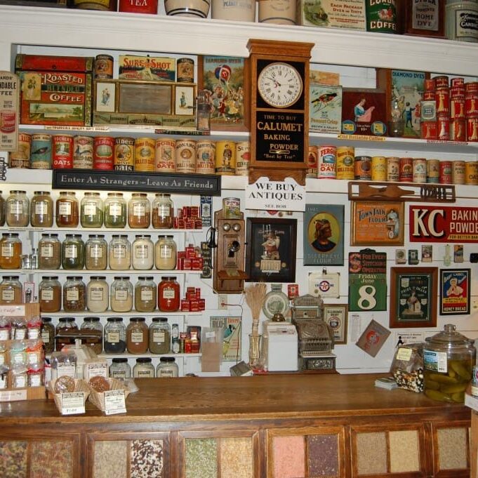 Inside the old general store