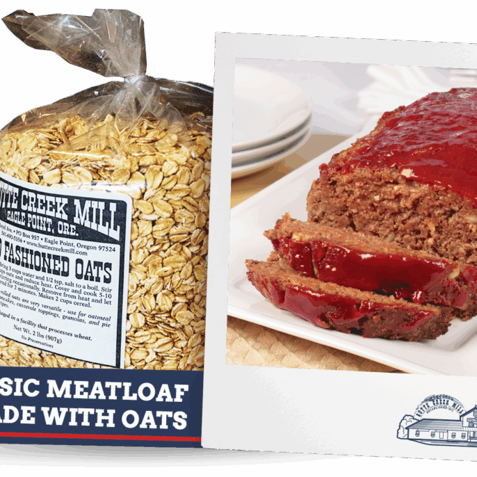 Classic Meatloaf Made with Oats