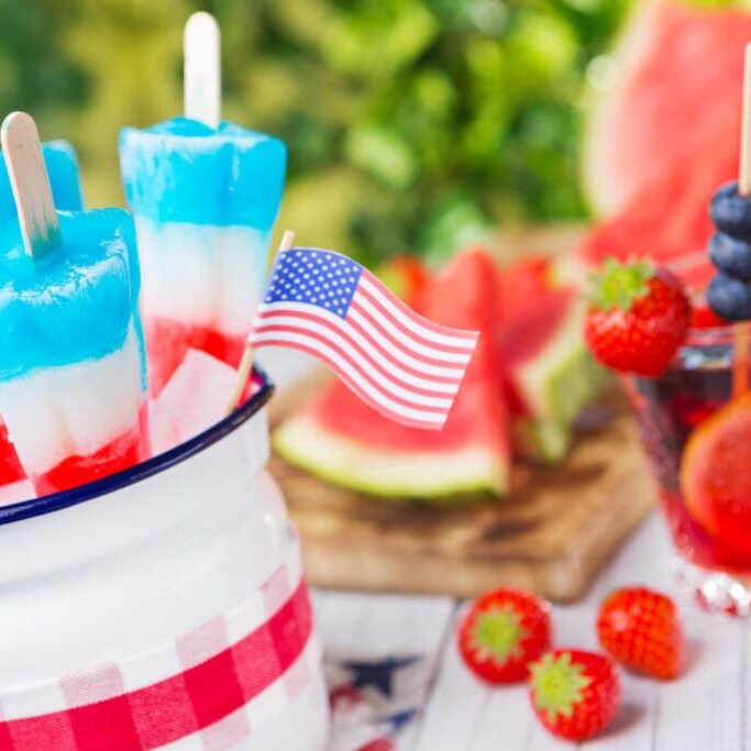 Americana Fourth of July community celebration