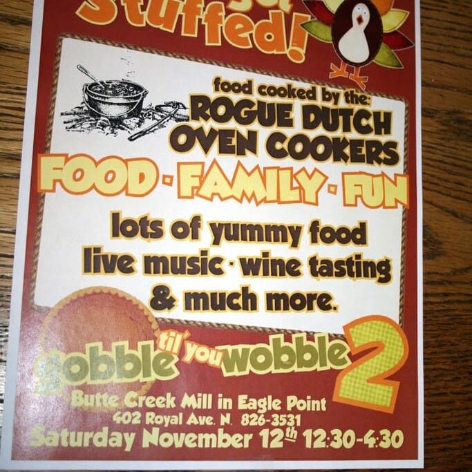 gobble till you wobble, butte creek mill, dutch oven cookers, rogue valley, oatmeal, steel cut, pancake recipe, oats gluten free bread, wheat flour, flour