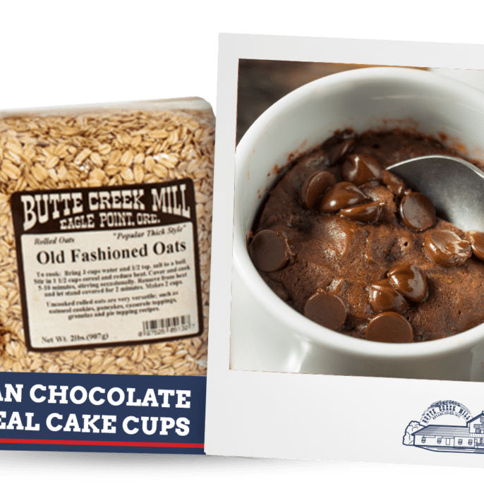 Vegan Chocolate Oatmeal Cake Cups